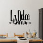 Wallity Dolce Vita 4 - Escultura de pared de metal negra